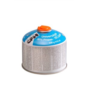 Cartouche de gaz 230g pour soudure, remplie de propane et de butane.