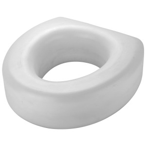 Rehausse WC MSV blanc, hauteur 15 cm pour plus de confort et de sécurité dans la salle de bain.