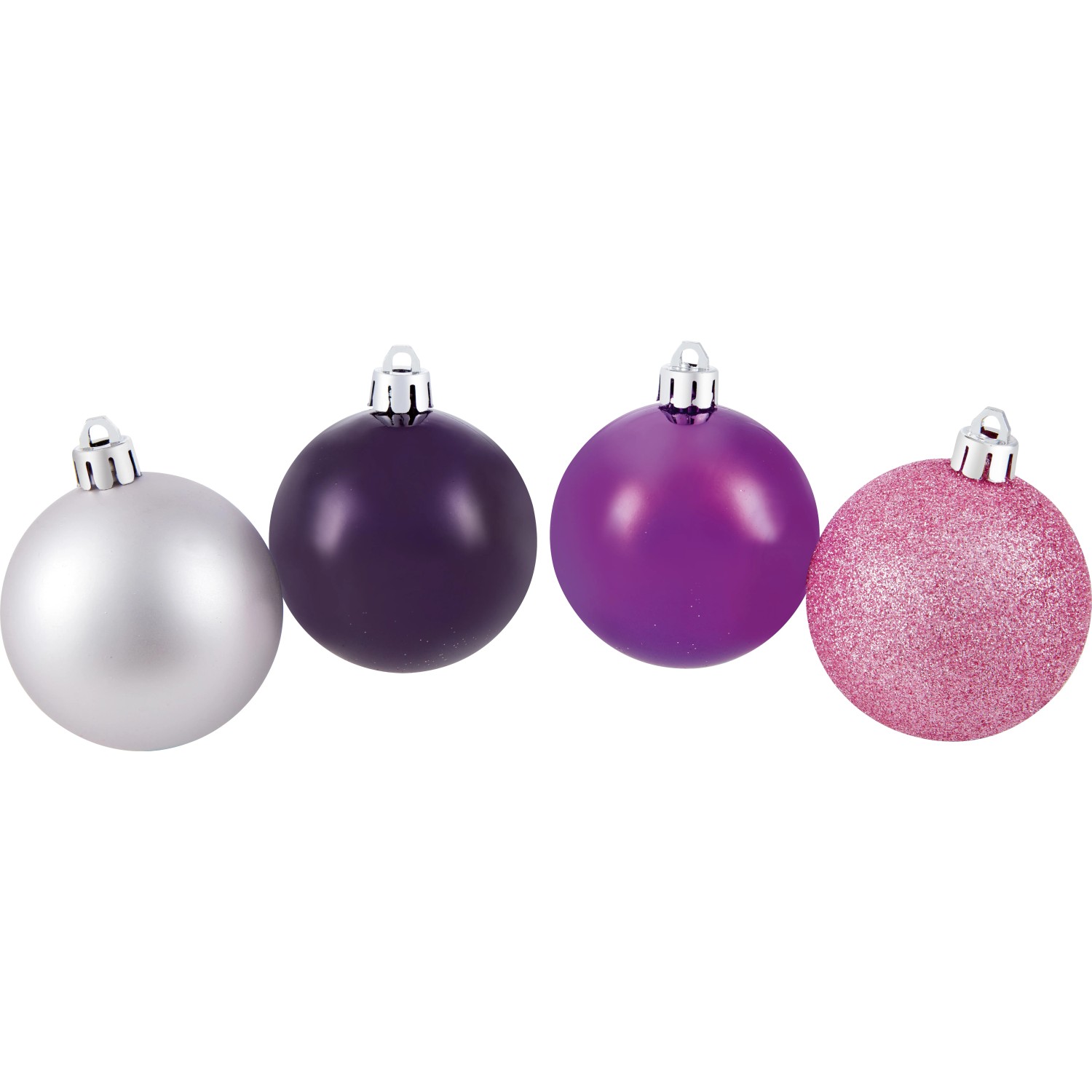 Lot De 28 Boules De Noël En Velours Floqué Incassables - Couleurs Rouge Vin, Beige, Marron, Vert - 5