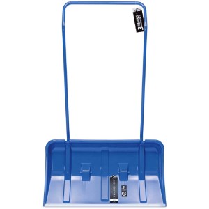 Pala da neve Arctic blu con ruote per sgomberare ampie aree.