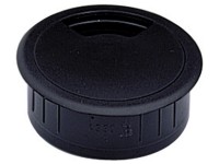 Hettich Kabeldurchlass Kunststoff Schwarz Ø 60 mm