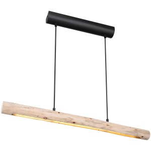 Moderne Globo Hängeleuchte Mella aus Holz und Metall, 15 W, für Wohnräume.