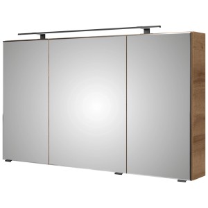 Armoire de toilette Pelipal Quantum 07, chêne Riviera, 120cm de large, avec éclairage LED.