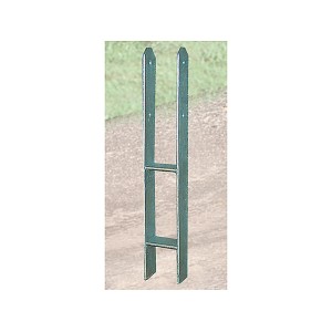 Set di ancoraggio a H per carport Weka, acciaio zincato per un fissaggio sicuro al suolo.