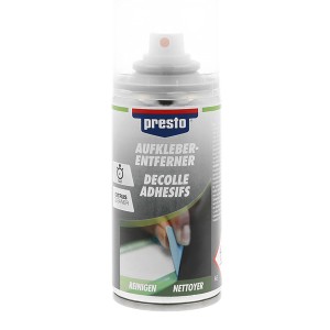 Presto Rimuovi Adesivi Spray 150ml per riparazione vernice e carrozzeria.