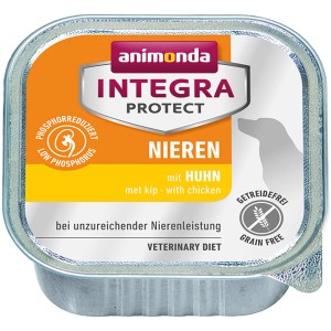 Animonda Integra Protect alimento umido per cani con problemi renali, pollo, senza cereali, confezione da 150g.