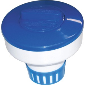 Steinbach Diffuseur de chlore Maxi pour pastilles de 200g, bleu et blanc, pour l'entretien de piscine.