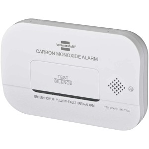 Brennenstuhl CO-Melder CM A 3030, détecteur de monoxyde de carbone blanc pour la protection incendie.