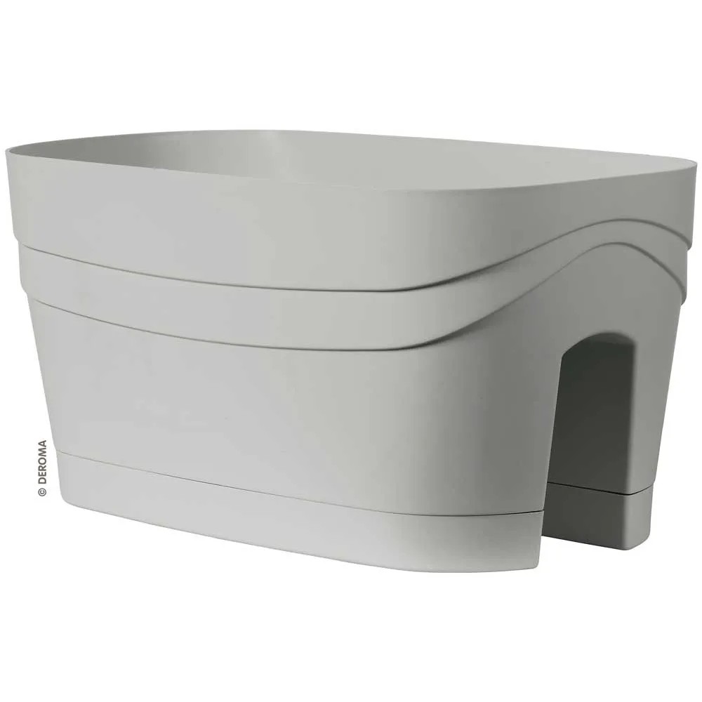 DEROMA Vaso Balcony Samba Perla – Vaso Da Esterno In Materiale Leggero, 10x10x10 Cm - 2