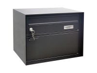 Briefkasten Stahl PTT-Norm Schwarz (HxBxT) 30,5 x 41,5 x 31 cm