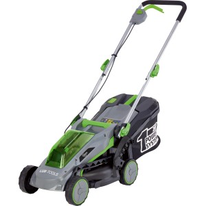 Set tosaerba a batteria LUX-TOOLS 20 V con batteria e caricabatterie. Tosaerba maneggevole per piccoli giardini.