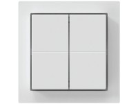 Hager Doppel-Funktaster Kallysto Friends of Hue Duroplast Weiss