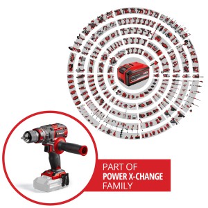 Trapano avvitatore a impulsi a batteria Einhell TP-CD 18/80 Li-i BL Solo con batteria e famiglia Power X-Change.