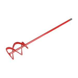 Miscelatore per malta LUX rosso, Ø 70 mm, per trapani da 400 W. Ideale per adesivi, intonaco e malta.