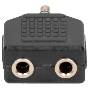 Adattatore audio stereo Schwaiger, adattatore jack per distribuire il segnale audio a due cuffie.