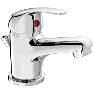 Miscelatore monocomando per lavabo Tirso cromato per bagno.