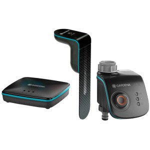 Gardena Smart-Sensor-Control-Set: Computer per irrigazione con sensore, gateway e controllo.