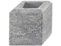 Gartenmauer Gomera Halbstein Grau-Alpin (HxBxT) 20 x 20 x 20 cm