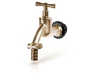 Arves Messinghahn zu Regenwassertonne Gold 3/4''