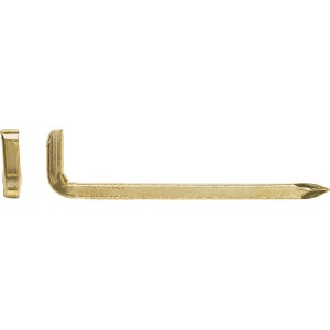 Stahlhaken Vermessingt Ø 3,5 x 80 mm / 5 Stk.