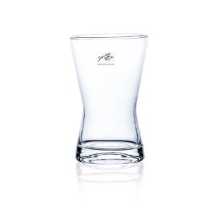 Vaso in vetro trasparente Sandra Rich, altezza 17 cm, ideale per fiori e decorazioni.