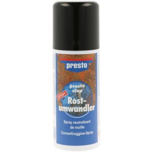 Presto Convertitore di ruggine spray 150ml per riparazioni di vernice e carrozzeria.