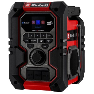 Einhell TE-CR 18 Li radio a batteria: Radio da cantiere robusta con Bluetooth, DAB+, FM e USB.