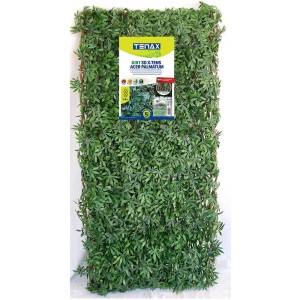 Haie artificielle 3D Acer Palamatum pour balcon avec feuilles d'érable vertes.