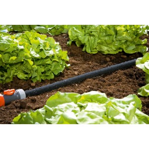 Gardena Tubo poroso 15 m per irrigazione nell'orto. Tubo da giardino con valvola manuale.