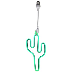 Guirlande lumineuse cactus Star Trading, blanche avec LED vertes, pour lampes murales et système Connecta.