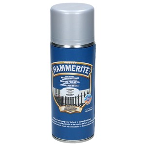Hammerite Rostschutzlack Silber glänzend, 400ml Dose. Metallschutzlack für Innen & Außen.