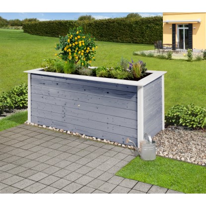 Weka Profi-Hochbeet 669 mit Ablagefläche Grau (HxBxT) 81 x 120 x 80 cm