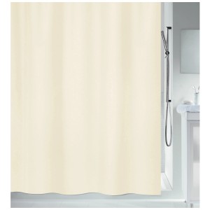 Tenda doccia beige Spirella Primo in poliestere, 180x200 cm.