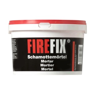 Mortier réfractaire Firefix, seau de 2,5 kg, pour poêles et cheminées.