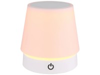 Globo LED-Tischleuchte Carlos Weiss ø 10,6 cm / H 10,5 - 28 cm / 1,2 W / 80 lm