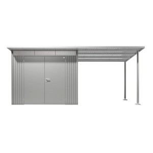 Tetto laterale Biohort per casetta AvantGarde A1/A5, Misura L, Argento metallizzato