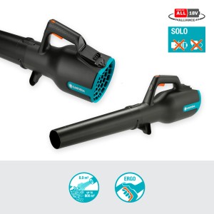 Gardena PowerJet 18V soffiatore a batteria, soffiatore per foglie per giardino e cortile. Batteria non inclusa.