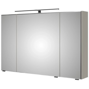 Armoire de toilette Pelipal Quantum 07, cachemire mat, 110cm de large, avec éclairage LED.