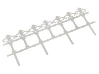 LUX-TOOLS Garten-Ziergitter 90 cm x 35 cm Weiss