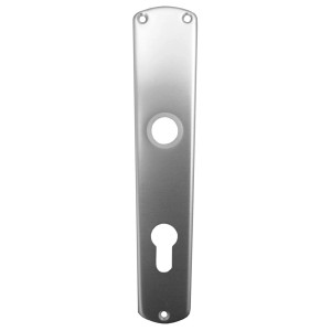 Alpertec Langschild Phil F1, eloxiert, PZ 72 mm, Türbeschlag für Wohnungseingangstüren.