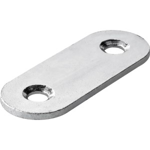Piastra di collegamento Hettich, 15x40 mm, acciaio zincato, per unire componenti.