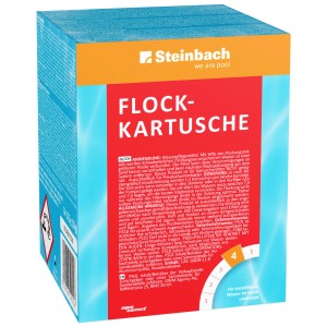Steinbach Cartouche de floculant 1 kg pour lier les particules en suspension pour une eau de piscine claire.