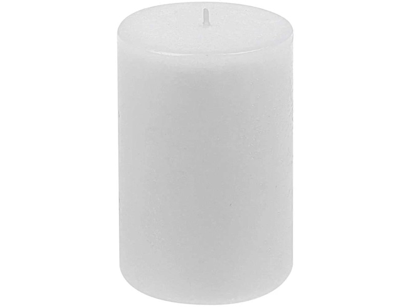 Spaas Stumpenkerze Türkis - 95h Brenndauer, Rustikale Kerze Ohne Duft 68x190mm