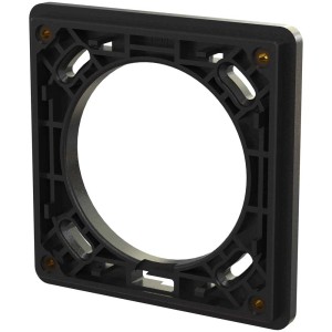 Telaio di montaggio a incasso nero Exo IP55 misura 1 x 1 per interruttori e prese.