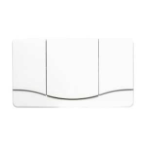 Placca di comando bianca Sanitop-Wingenroth per set combinato SW 1'000 con funzione stop.