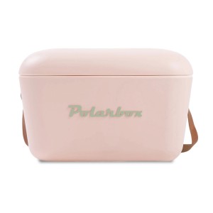 Polarbox Frigorifero portatile Retro Cooler color nude, 20 l, con tracolla. Ideale per picnic e gite.