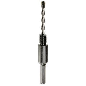 Supporto per carotatrice LUX con codolo esagonale e punta di centraggio per carotatrici.