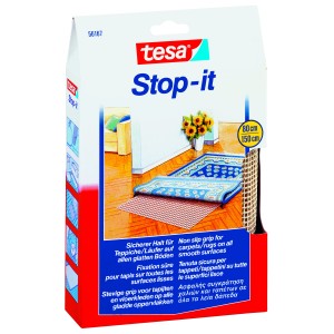 Tesa Stop-it antidérapant, 1,5x0,8m, pour tapis sur sols lisses.