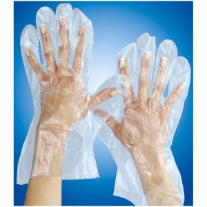 Gants jetables transparents pour remplacer le filtre à graisse Wenko.