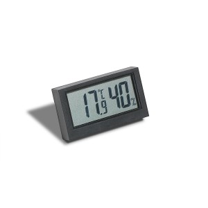 Thermo-hygromètre digital Möller-Therm, 3,2 cm, affichant température et humidité.